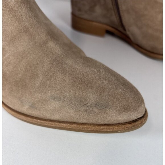 ITALEAU Miralda Beige Studded Waterproof Side Zip Ankle Booties EU 39 US 8.5 - Picture 14 of 14